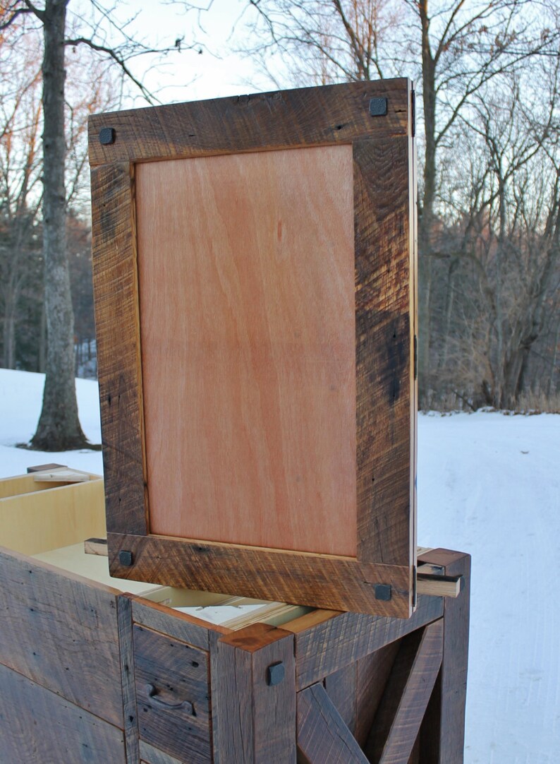 Rustic Medicine recessed W/mirror Frame Reclaimed Etsy
