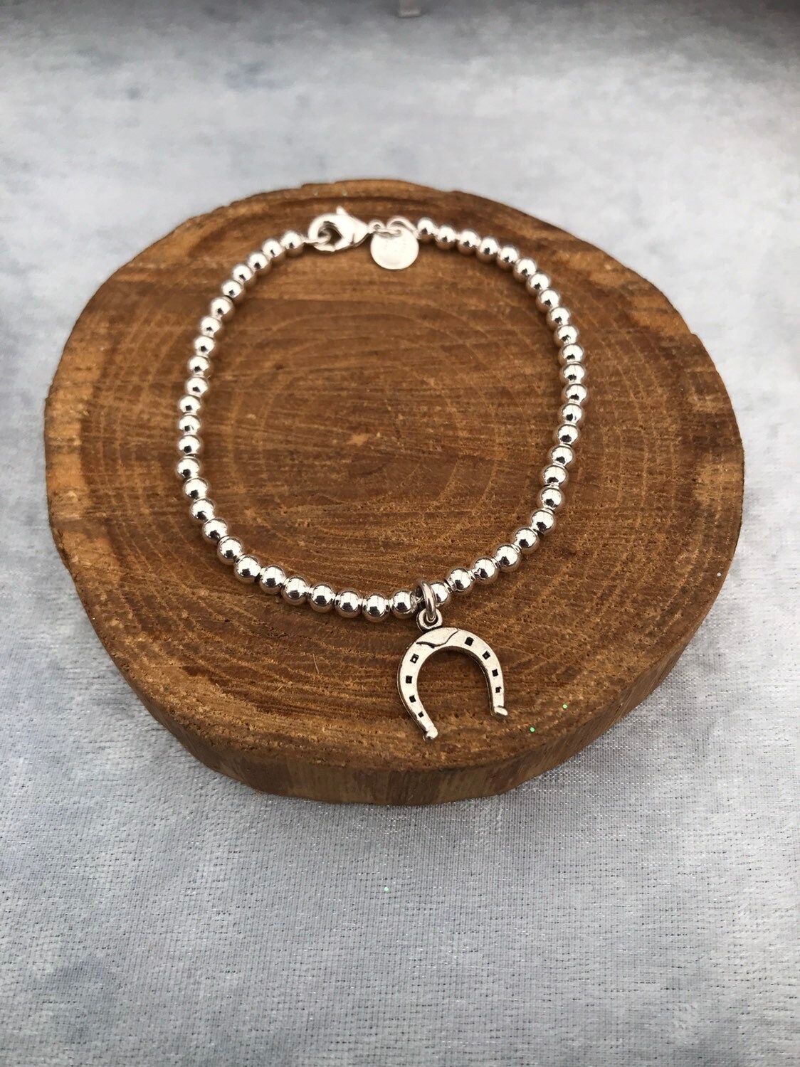 Solid 925 silver horseshoe bracelet gift for her jewellery Etsy