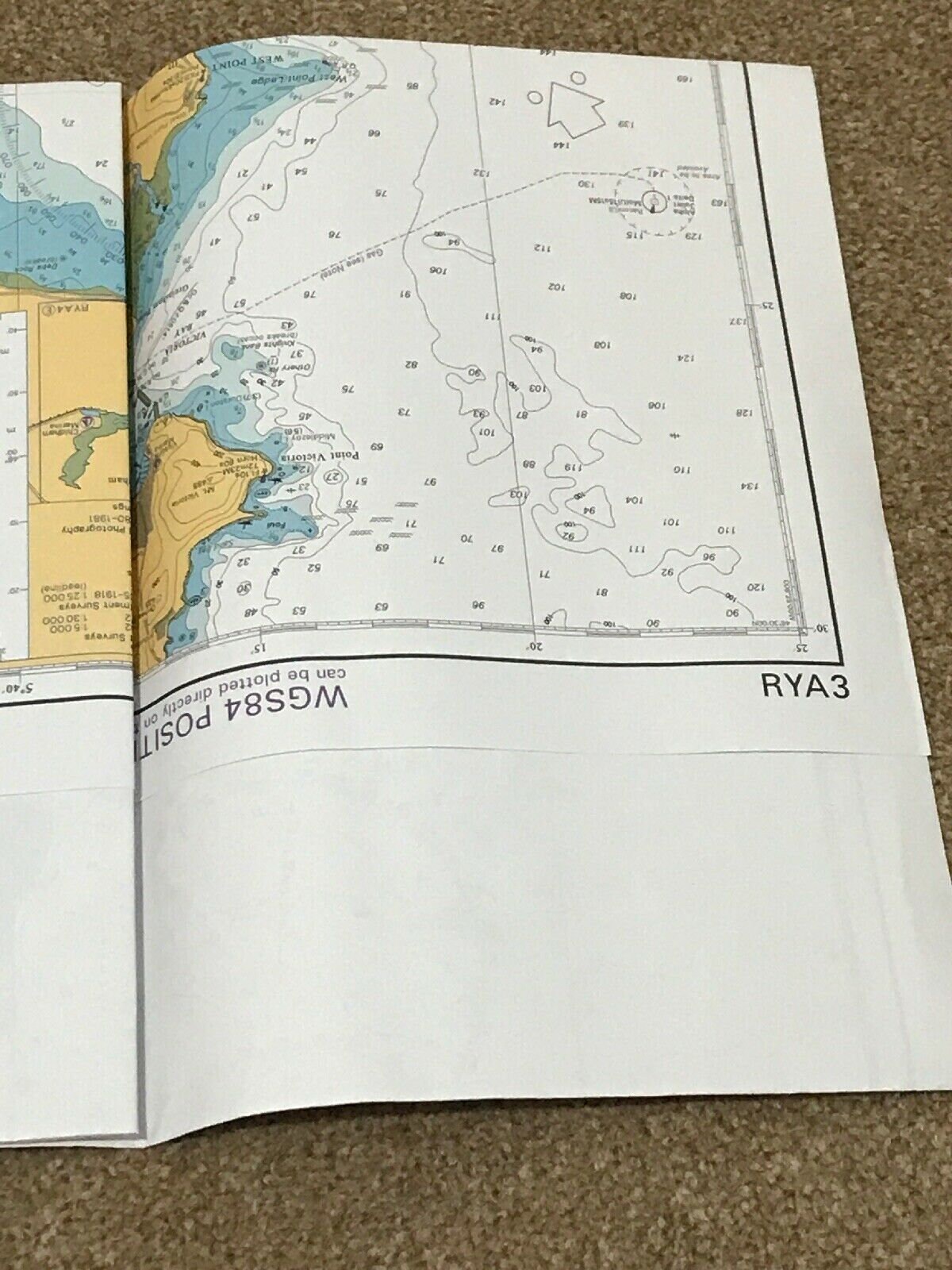 Marine British Admiralty Marine Nautical Chart Craft - Used, Craft ...