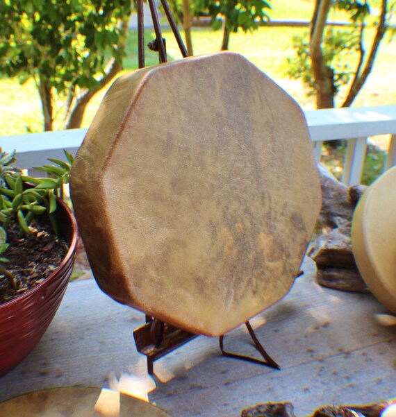 13 Elk Hide Hand Drum Native American Made William Etsy