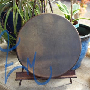 12" Buffalo Hide Hand Drum Native Made William Lattie Cherokee comes w/ Certificate of Authenticity FREE US SHIPPING image 1