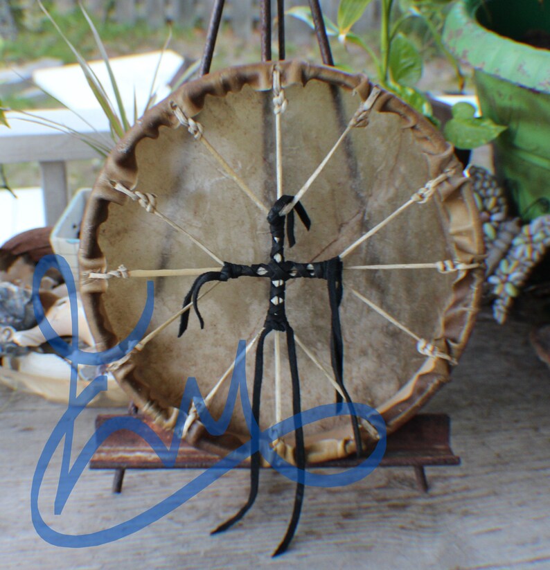 12 Elk Hide Hand Drum Native American Made William Etsy