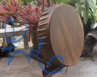 12" x 3" depth Buffalo hide hand Drum Cherokee made William Lattie comes w/ Certificate of Authenticity FREE US SHIPPING