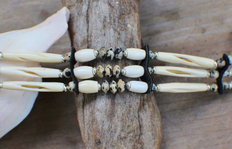 Native Choker w Dalmatian Jasper Cherokee made William Lattie comes w Certificate of Authenticity FREE US SHIPPING
