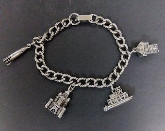 Vintage Walt Disney Disneyland Charm Bracelet