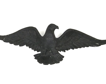 Vintage Patriotic Cast Metal  American Eagle Wall Decor