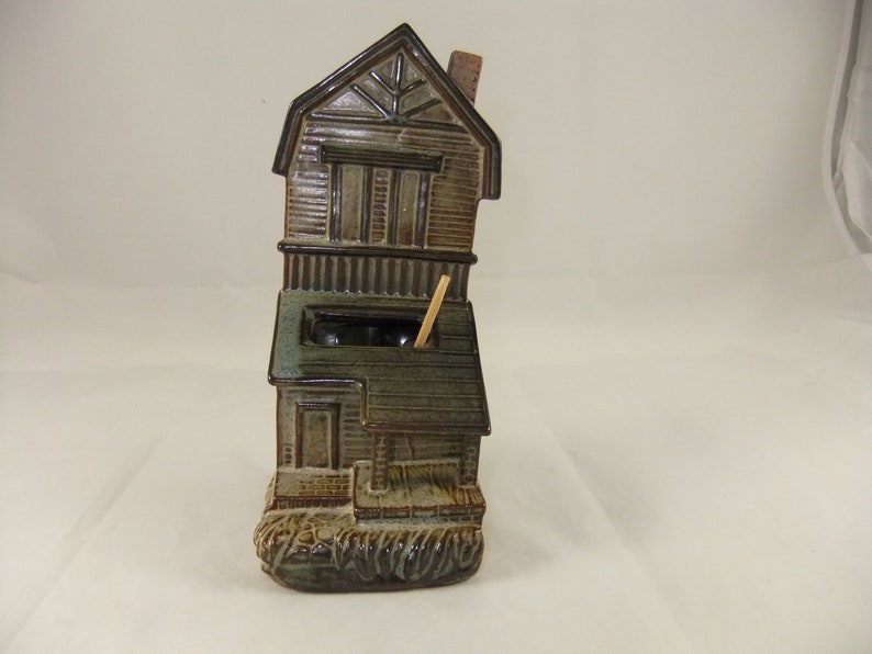 Vintage Rustic Log Timber Wood House Match Holder Striker Etsy