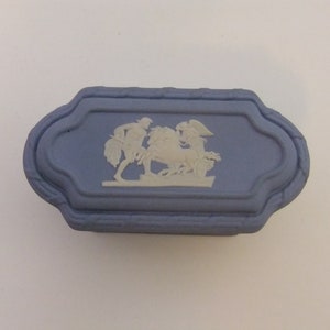 Vintage Wedgewood Ulysses Staying the Chariot Trinket Box or Match Safe or Holder