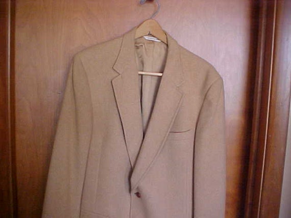Mens Sport Coat Blazerthe Barrister Collection Tan 100 Etsy