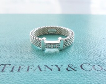 tiffany mesh ring size 7