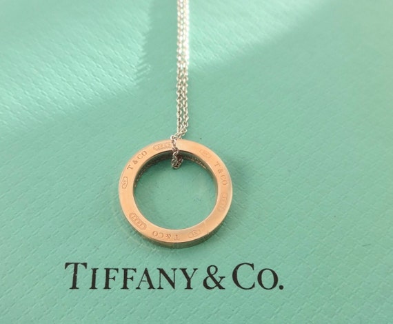 Tiffany & Co. Sterling Silver 1837 Round Padlock Pendant 