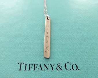 silver bar necklace tiffany