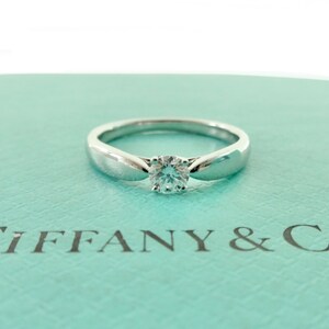 Tiffany & Co. Anillo de diamantes Solitaire Etsy España