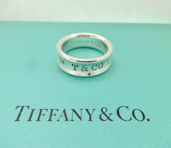 Co. 1837 Ring T Co 925 Concave Sterling 