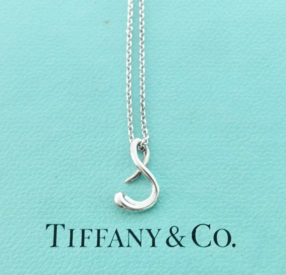 Authentic Tiffany & Co. Elsa Peretti Letter "S" N… - image 1