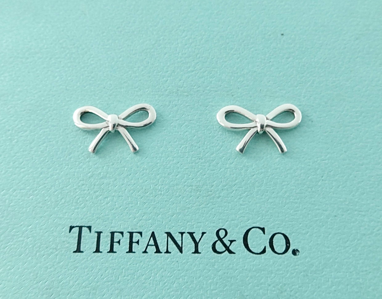 Tiffany cheap ribbon earrings