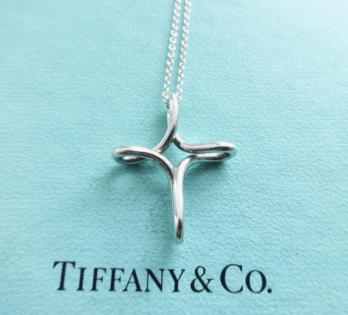 Elsa Peretti Infinity Cross Necklace - Etsy