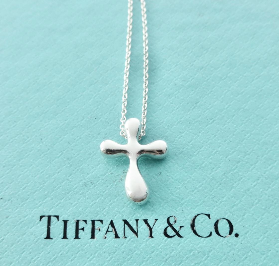 Tiffanys and Co Necklace Cross - Etsy