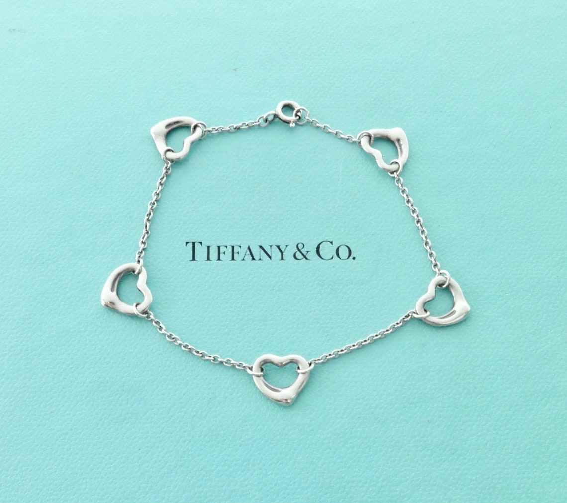 【Tiffany & Co】Elsa Peretti Open Heartブレスレット Elsa Peretti® Open Heart Bracelet in Yellow Gold, 11 mm
