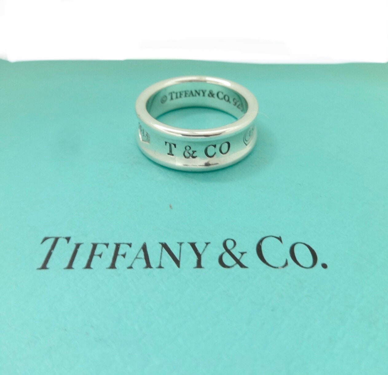 Authentic Tiffany \u0026 Co. 1837 Ring T Co 
