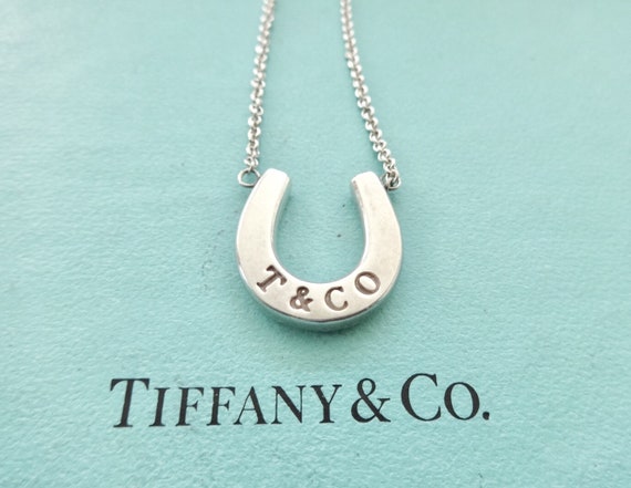 tiffany silver horseshoe necklace