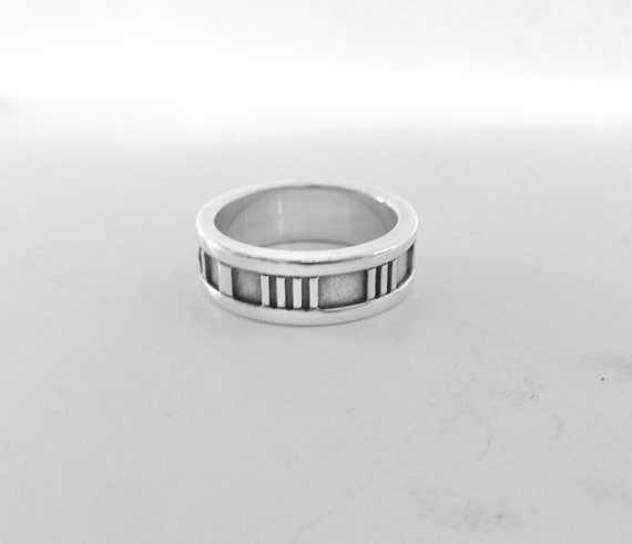 Authentic Tiffany & Co. Atlas Ring Sterling Silve… - image 2