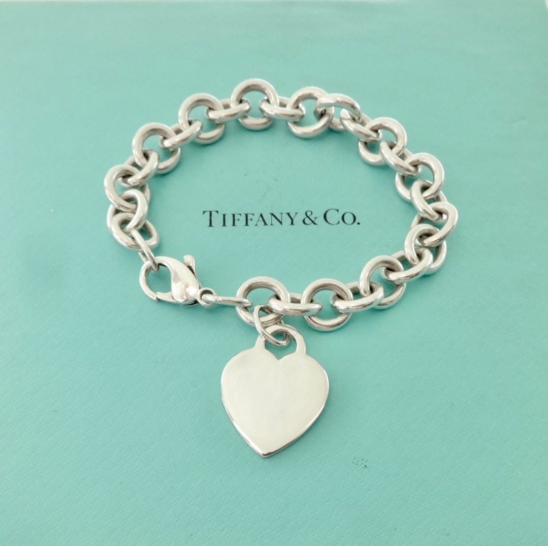 Tag Charm Bracelet Blank Hearts 