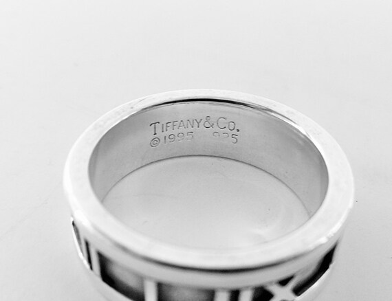Authentic Tiffany & Co. Atlas Ring Sterling Silve… - image 6