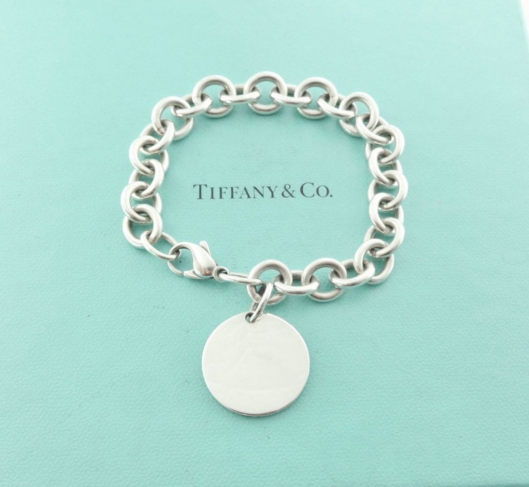 Tiffany and co round tag bracelet Clearance