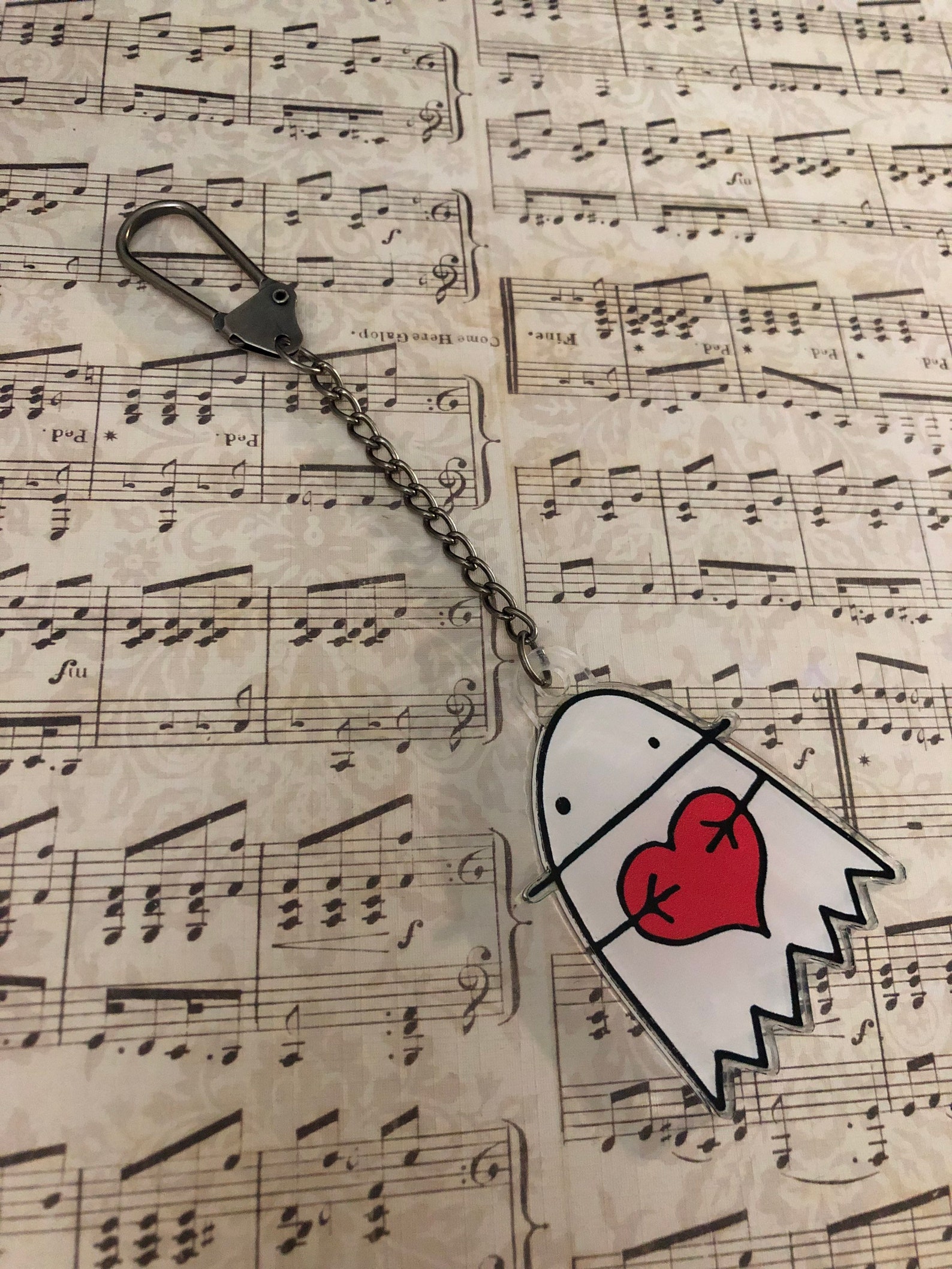 Jukebox the Ghost Heart Acrylic Keychain - Etsy