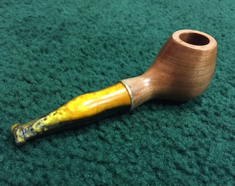 Handmade hardwood tobacco pipe