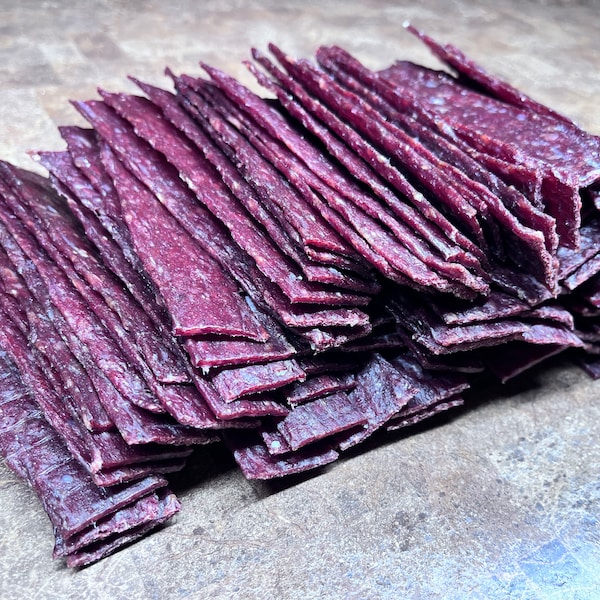 Half a pound of Hickory old 'Slim Jim' style beef Jerky