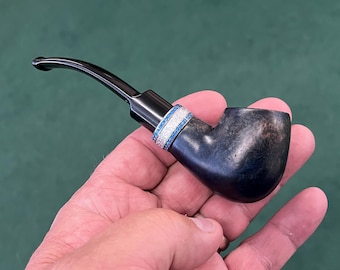 Hand Carved Briar 'Blue Heron' Tobacco Pipe