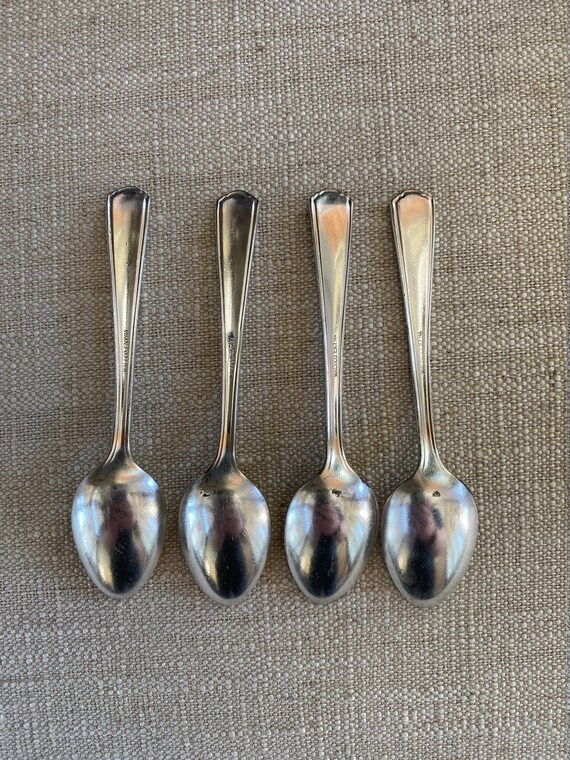 Phila International Silverplate Bellvue Stratford Hotel Cream Soup Spoon 6/"