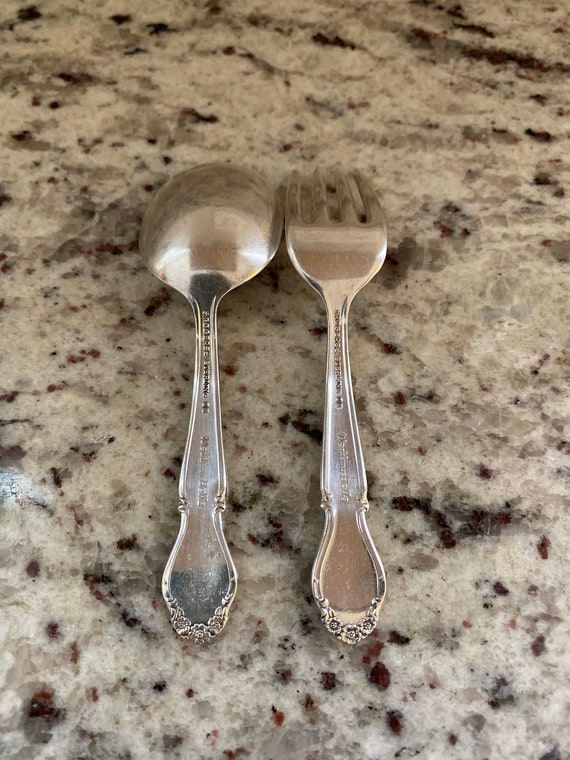 silver baby fork and spoon
