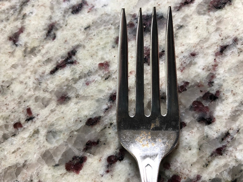 Airline utensils from National Airlines qty 2 set with fork and spoon by the International silver company a rare and unusual defunct airline
