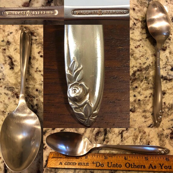 Debutante by Wallace Sterling Silver Teaspoon 6 1//8/"