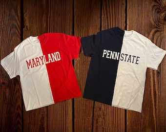 Half And Half Shirt Etsy