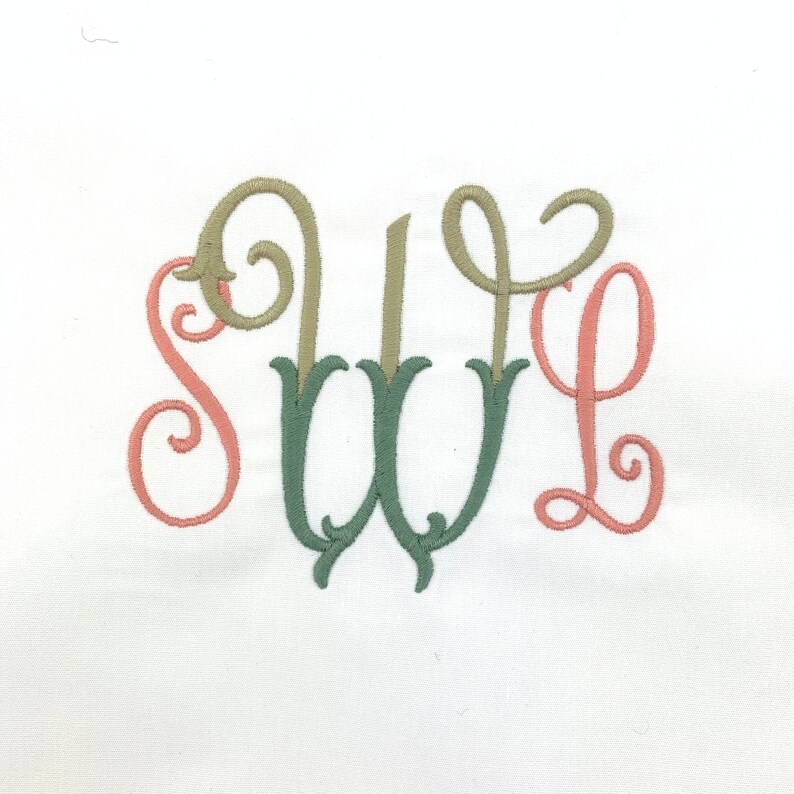 Lala Monogram Alphabet for Embroidery Etsy UK