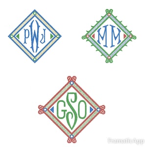 Paige Frame Embroidery Design (3 versions included)