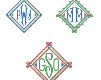 Paige Frame Embroidery Design (3 versions included)