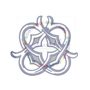 4 inch DD Double Intertwined Vintage Antique Monogram for Embroidery