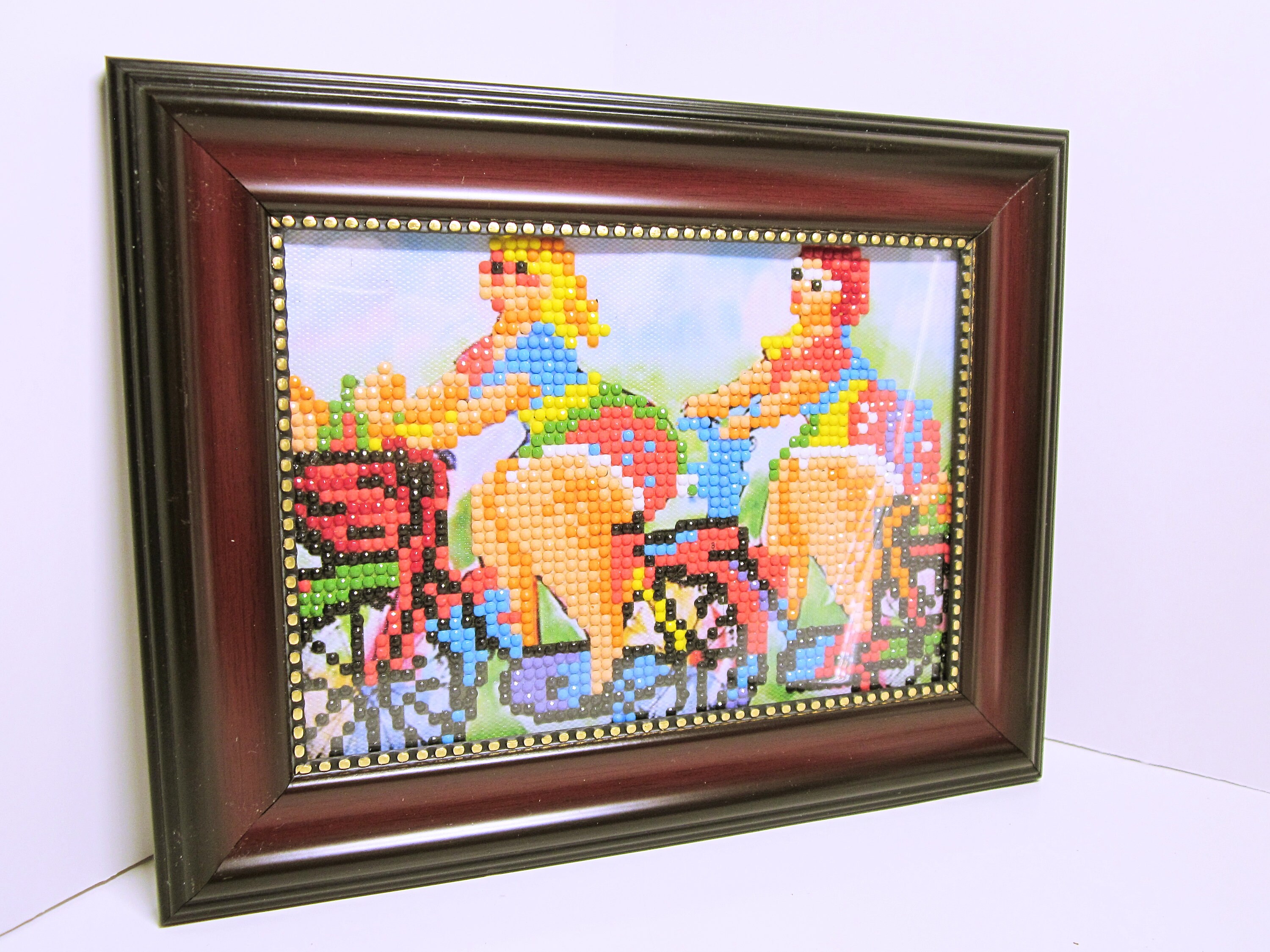 Home Decor Finished Diamond DotZ Painting Diamond DotZ Etsy