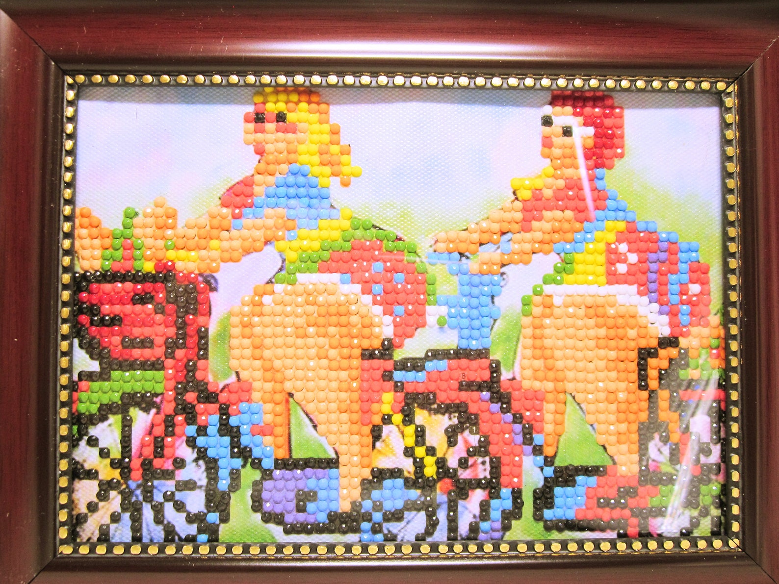 Home Decor Finished Diamond DotZ Painting Diamond DotZ Etsy