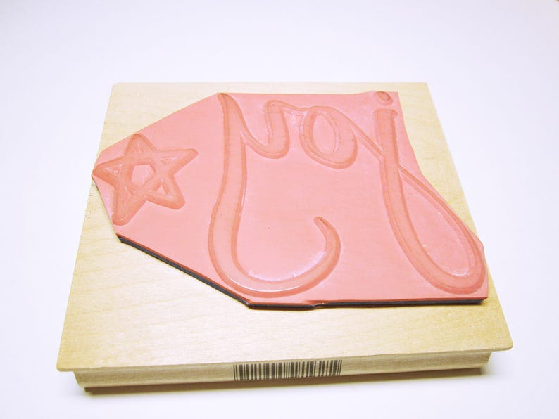 Joy Christmas Stamp Christmas Word JOY Quote Stamp Card Making Scrapbooking Rubber Stamp Supplies by Inkadinkado Unused CHRISTMAS STAMPS