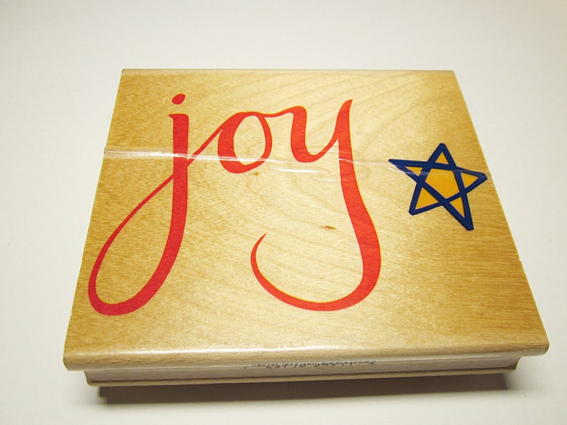 Joy Christmas Stamp Christmas Word JOY Quote Stamp Card Making Scrapbooking Rubber Stamp Supplies by Inkadinkado Unused CHRISTMAS STAMPS
