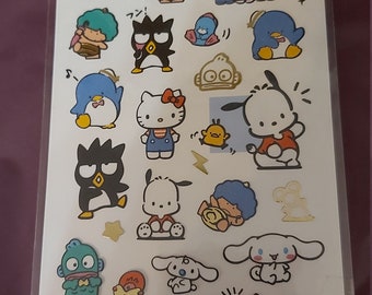 Sanrio Bad Badtz Maru Fluffy Stick-Ons Sticker New NIP