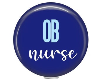 OB Nurse Badge Reel - Baby Badge Reel - OB Nurse Badge Reel -  L&D Badge Reel - Nurse Gift - NICU - Baby Feet Badge Reel