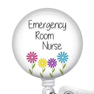 ER Nurse Badge Reel - ER Badge reel - Emergency Room Badge Reel - Nurse Badge Reel - Nurse Gift - Emergency Nursing Gift - ER Gift