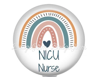NICU Nurse Badge Reel - NICU Badge reel - 1.5" Retractable Badge Reel - Lanyard -Carabiner -  NICU Nurse Gift - Neonatal Nurse Badge Reel
